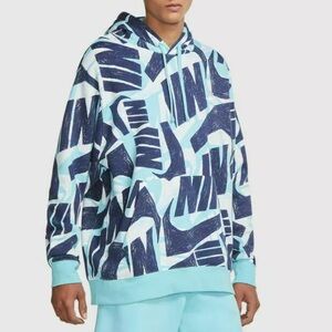 Nike All Over Print Basketball Pullover Hoodie. Great condition. Size L